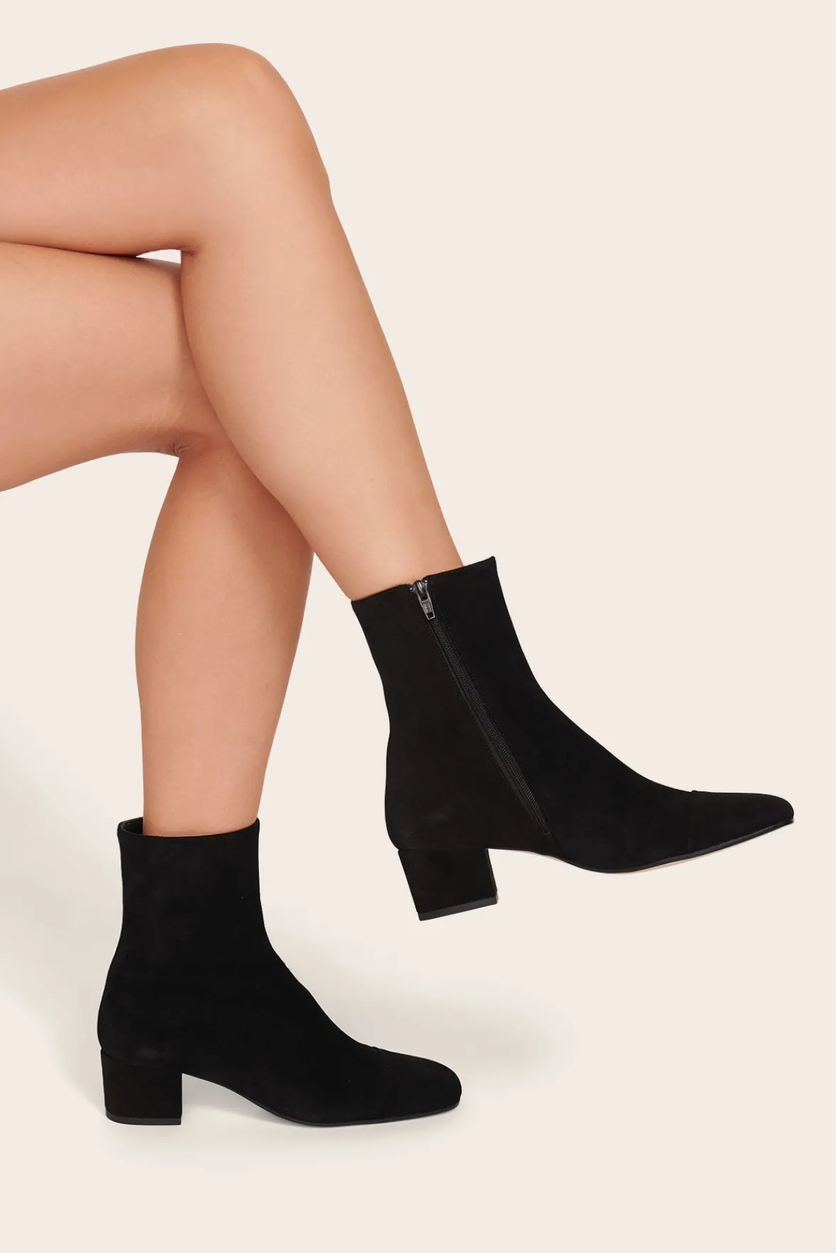 STAUD Boots | The Boot Shop<AIMEE SHORT BOOT BLACK SUEDE