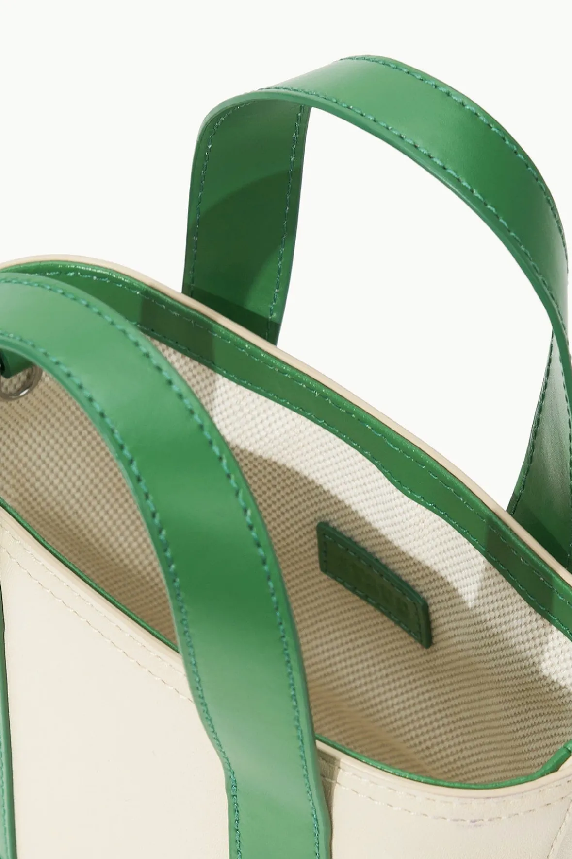 STAUD Allora | Totes<ALLORA MICRO TOTE CREAM LEAF