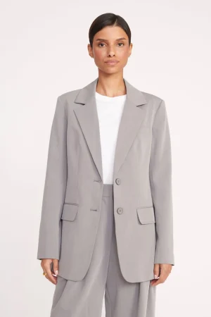 STAUD Best Sellers | Essentials<CITY BLAZER HEATHER GREY