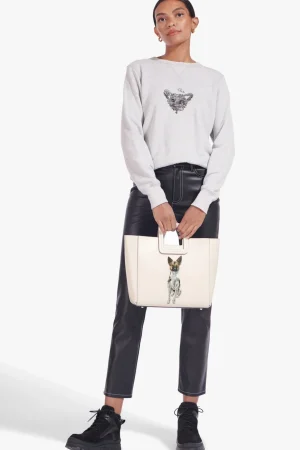 STAUD Custom Handbags | Pet Handbags<CUSTOM SHIRLEY LEATHER BAG  