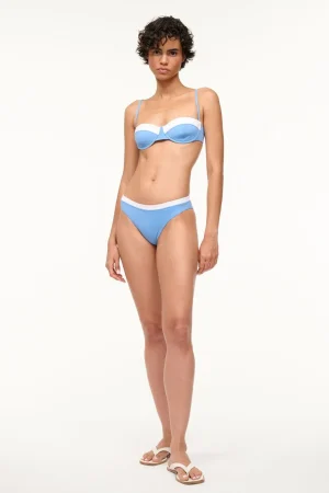 STAUD Bikinis<GEMMA BIKINI BOTTOM AZURE WHITE