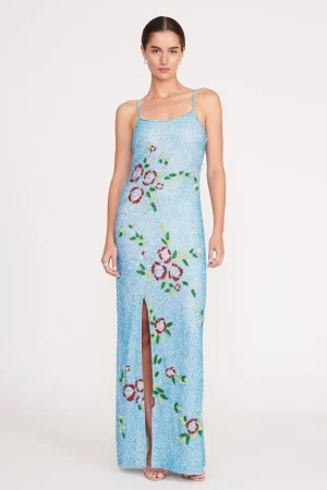 STAUD The Evening Edit | Dresses<KOI DRESS  DIAMOND ROSE