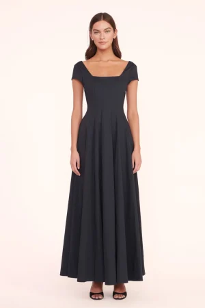 STAUD Poplin Shop | The Wells Dress<MAXI SHORT SLEEVE WELLS DRESS  