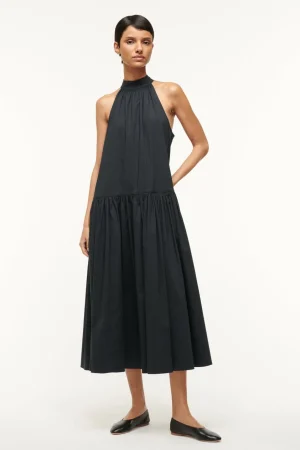 STAUD Poplin Shop | Dresses<MIDI MARLOWE DRESS  