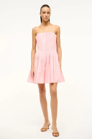 STAUD Poplin Shop | Dresses<MINI BELLA DRESS PEARL PINK