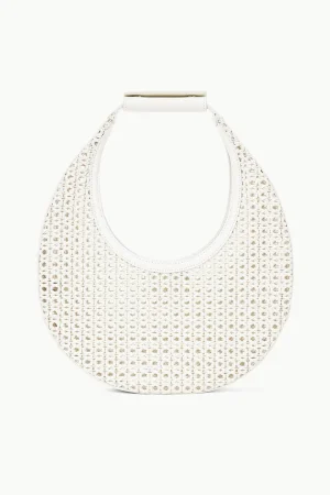 STAUD Moon | Shoulder<MOON WOVEN BAG  