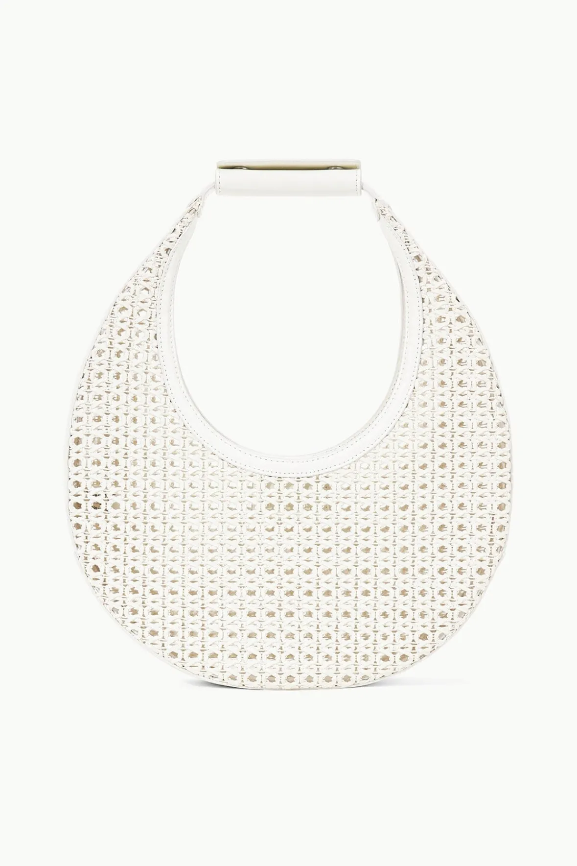 STAUD Moon | Shoulder<MOON WOVEN BAG