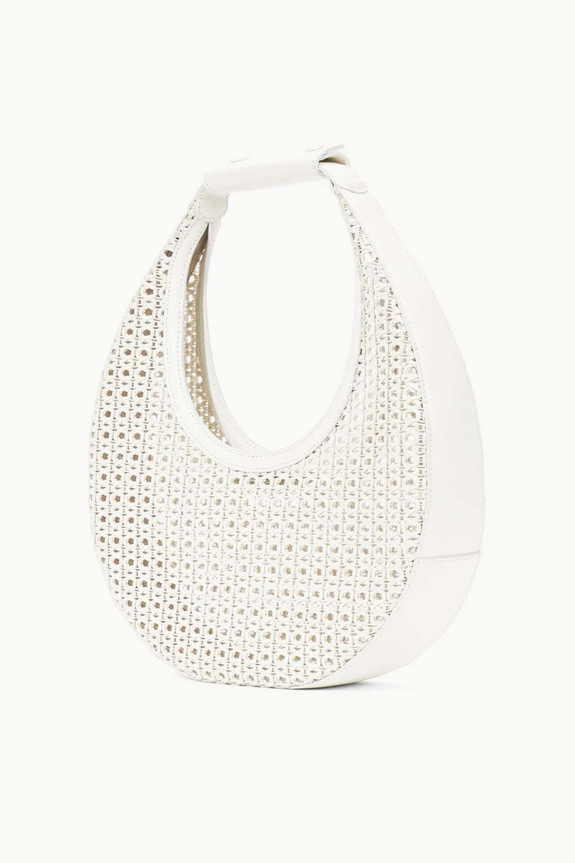 STAUD Moon | Shoulder<MOON WOVEN BAG