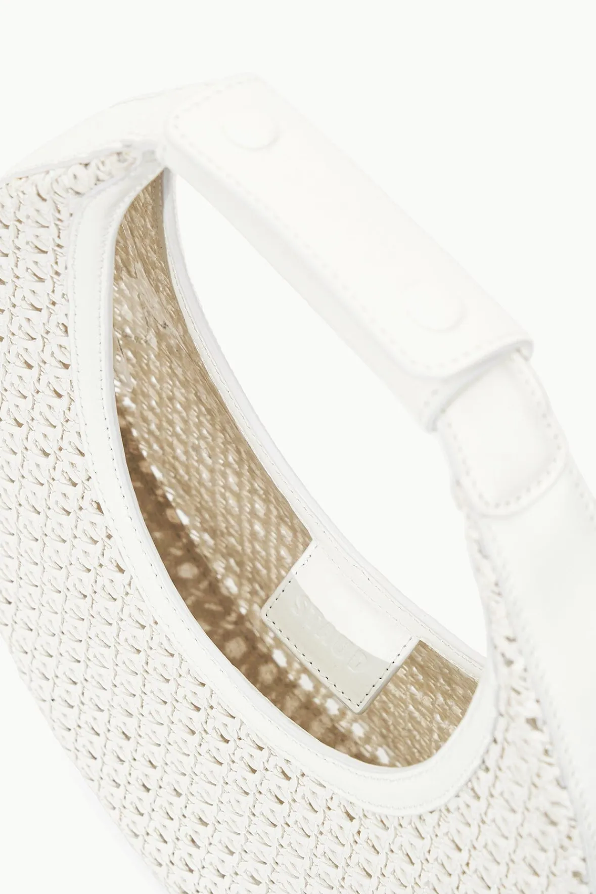 STAUD Moon | Shoulder<MOON WOVEN BAG