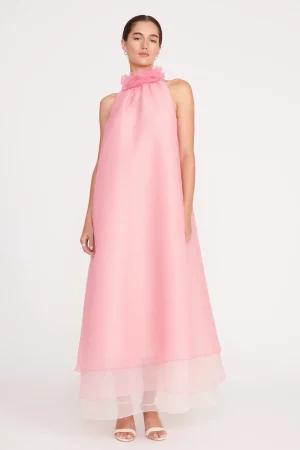 STAUD Dresses<OLEANDER DRESS  CHERRY BLOSSOM