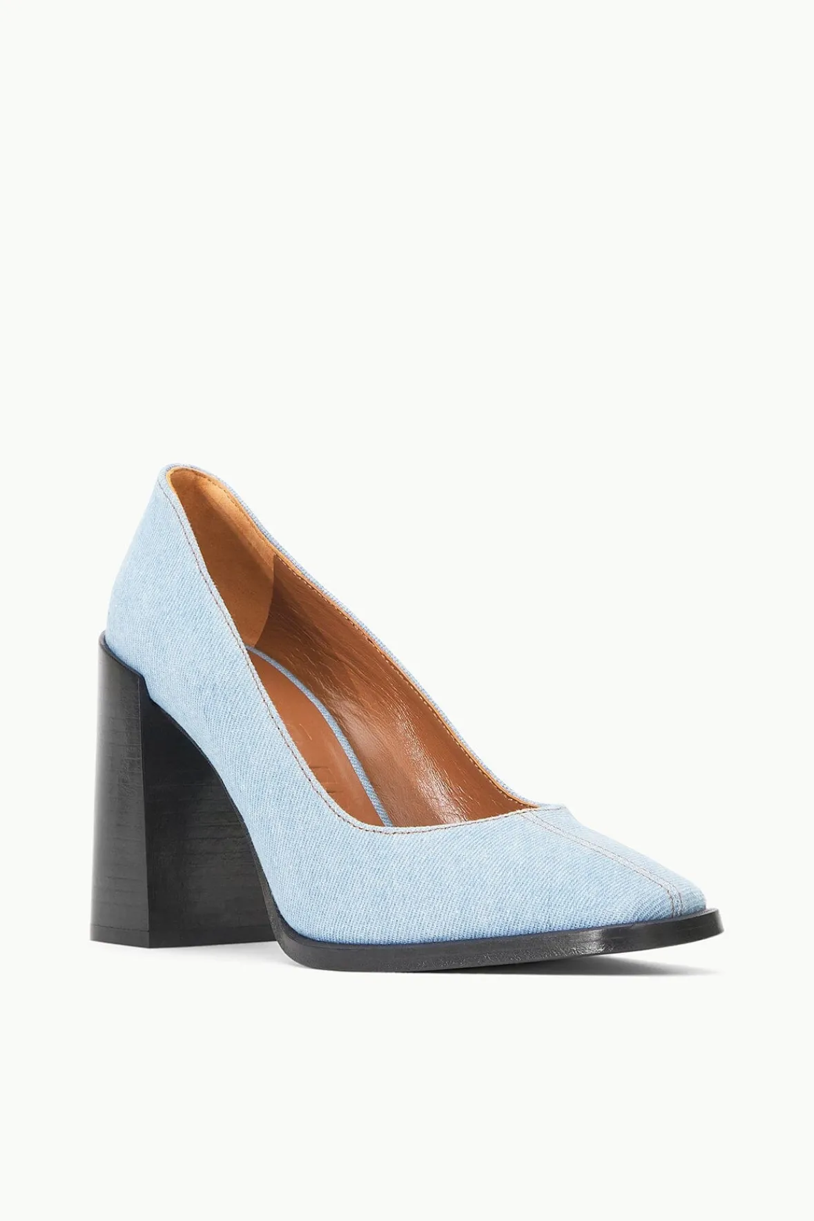 STAUD STAUD + Wrangler<PAZ PUMP DENIM BLUE