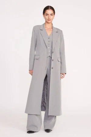 STAUD Essentials<RALPH COAT HEATHER GREY