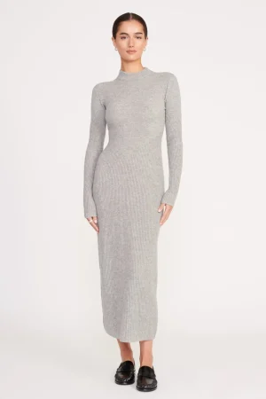 STAUD Best Sellers | Dresses<RAMONA DRESS  HEATHER GREY