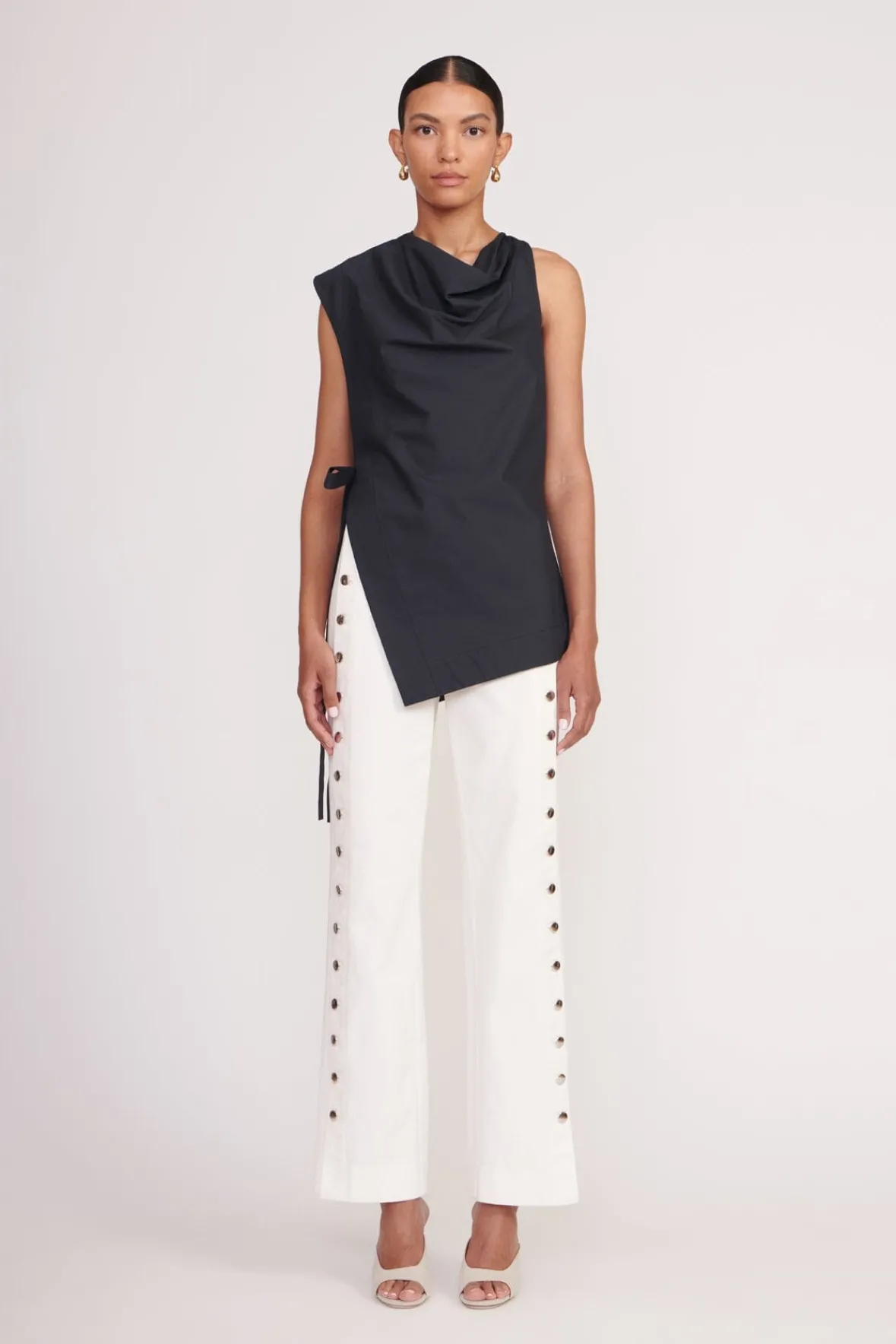STAUD Poplin Shop<SAWYER TOP