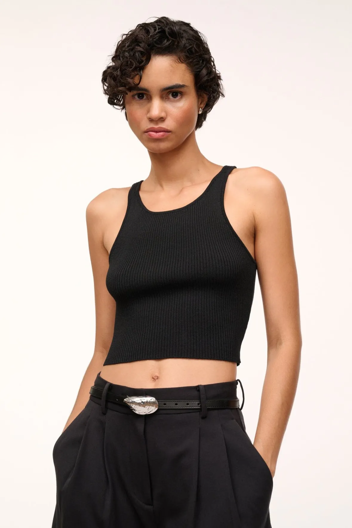 STAUD Belts<SHELL BUCKLE BELT