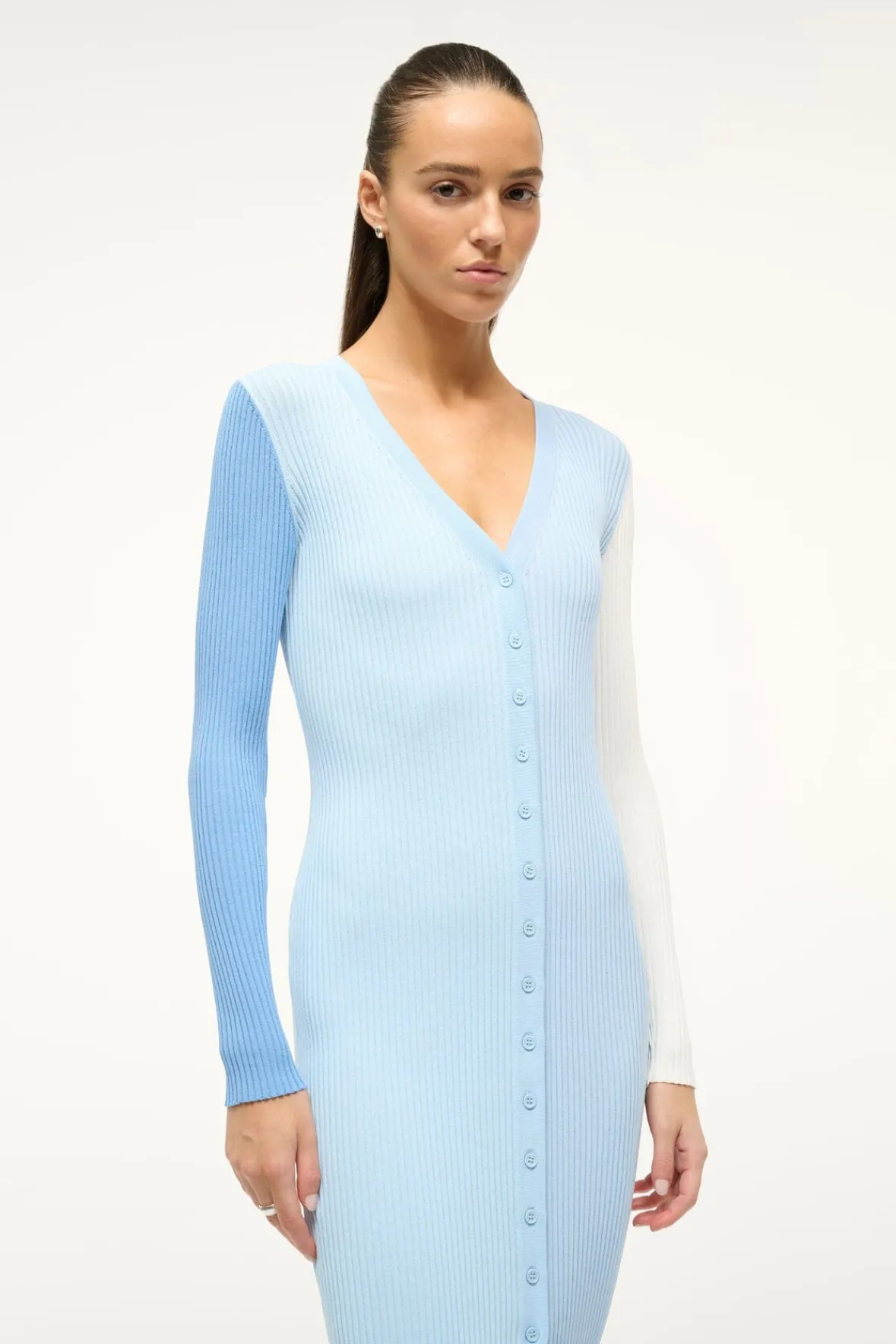 STAUD Dresses<SHOKO SWEATER PERIWINKLE MULTI