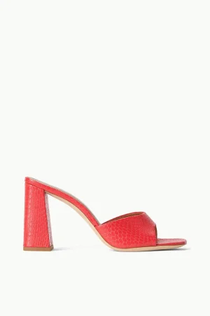 STAUD Heels | The Evening Edit<SLOANE HEEL  RED ROSE