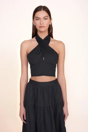 STAUD Poplin Shop | Tops<SMOCKED KAI TOP  
