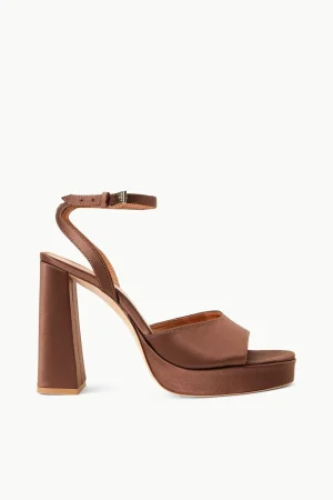 STAUD Platforms & Wedges<SOLANGE PLATFORM  CLOVE SATIN