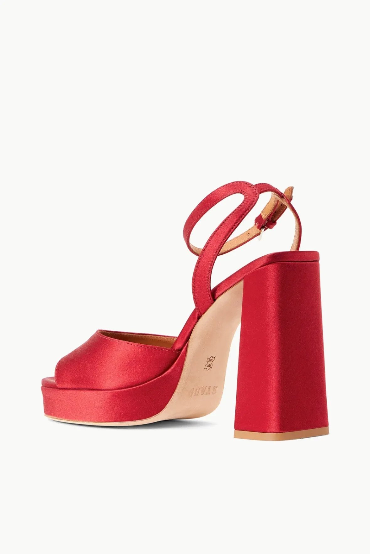 STAUD Platforms & Wedges<SOLANGE PLATFORM RUBY SATIN