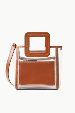 STAUD NFL STAUD<THE STADIUM MINI SHIRLEY BAG CLEAR TAN