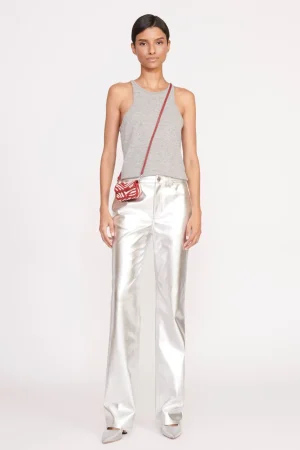 STAUD Beaded | Tommy<TINY TOMMY BEADED CROSSBODY SCARLET WHITE