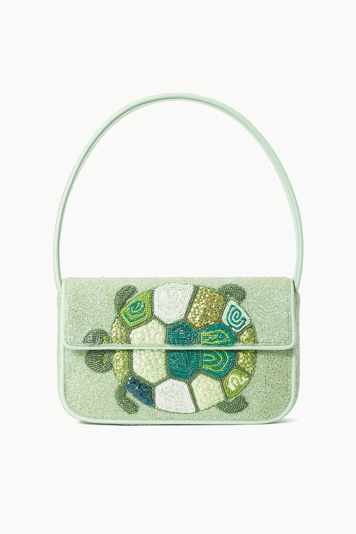 STAUD Beaded | Tommy<TOMMY BEADED BAG BABY TURTLE