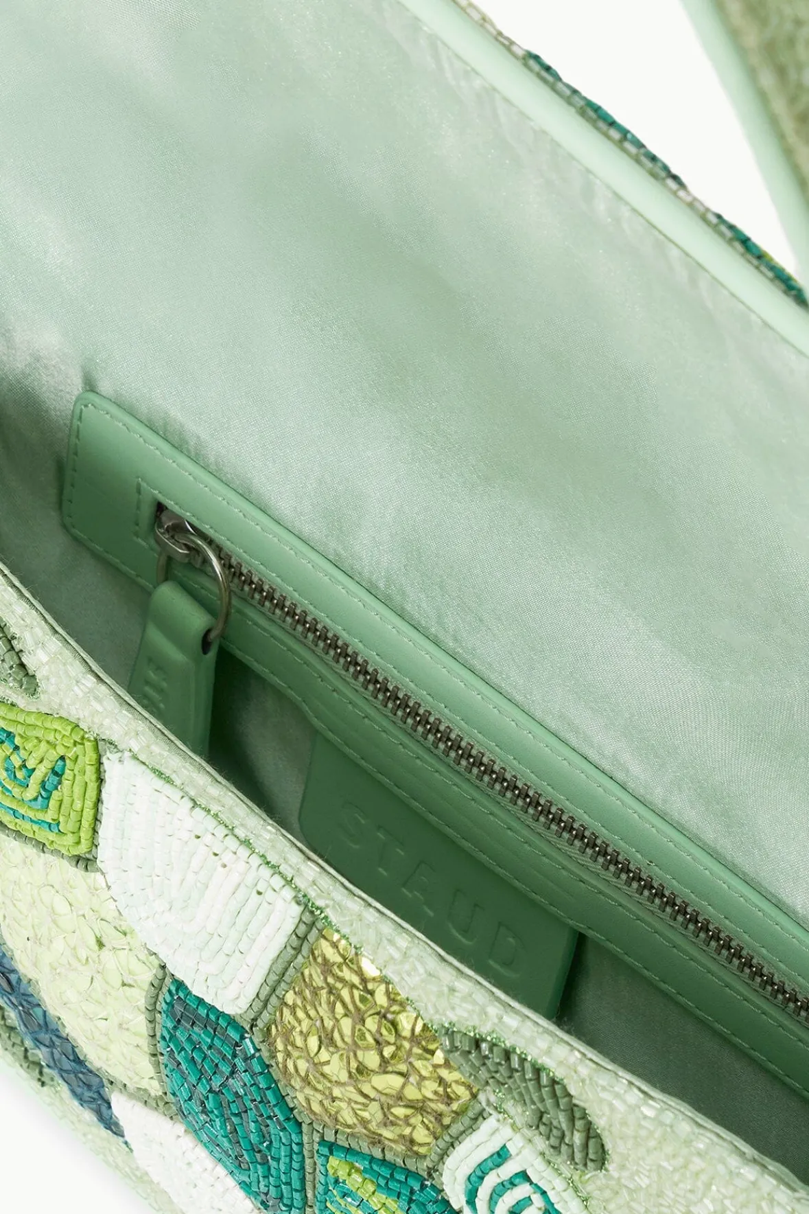 STAUD Beaded | Tommy<TOMMY BEADED BAG BABY TURTLE