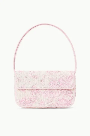 STAUD Beaded | Tommy<TOMMY BEADED BAG IVORY CHERRY BLOSSOM TOILE