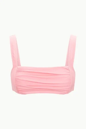 STAUD Bikinis<WALKER BIKINI TOP  PEARL PINK