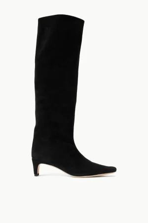 STAUD Boots | The Boot Shop<WALLY BOOT  BLACK SUEDE