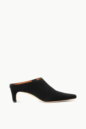 STAUD The Boot Shop | Mules & Flats<WALLY MULE  BLACK SUEDE