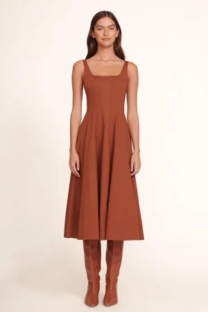 STAUD Poplin Shop | The Wells Dress<WELLS DRESS